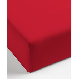 Mistral Home - HOESLAKEN - flanel - 160 x 200 x 35 cm - tweepersoons - rood