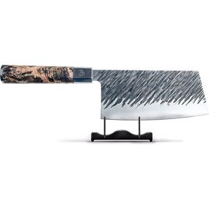 Ame - Chinees Koksmes - 17 cm - Gehamerd Koolstofstaal