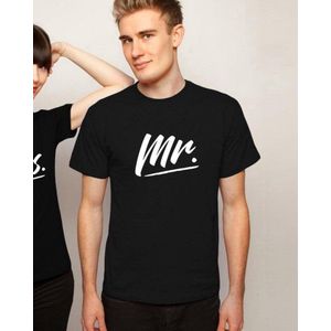 Mr & Mrs T-Shirt (Mr - Maat XXL) | Koppel Cadeau | Valentijn Cadeautje voor hem & haar