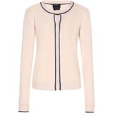 DreiMaster - Klassik - Gebreid Vest - Crème/Zwart