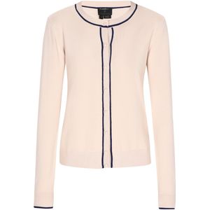 DreiMaster - Klassik - Gebreid Vest - Crème/Zwart