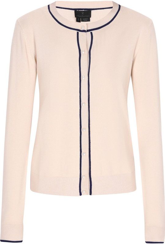 DreiMaster - Klassik - Gebreid Vest - Crème/Zwart