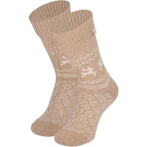 Apollo ladies wool home socks Beige 35/38