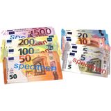 Euro biljetten speelgeld, set van 40