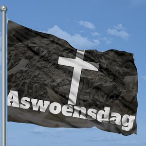 Aswoensdag Vlag - 225x150cm