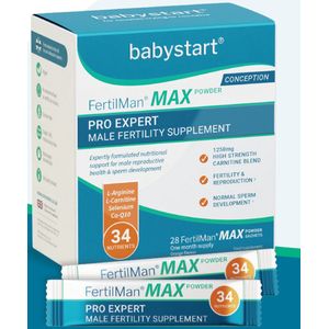 FertilMan® MAX poeder | Expert Pro | geavanceerd vruchtbaarheids supplement man | 28 sachets