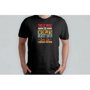 World's Greatest Father - T Shirt - vader - dad - beste vader ter wereld - verjaardag - vaderdag - best dad in the world - father - liefde - cute