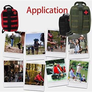 Eerste hulp tas voor outdoor activiteiten - rood