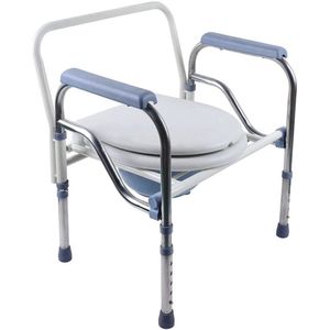 Gran VidaÂ® - Opvouwbare Toiletestoel - Verstelbare Hoogte - Anti-slip - Inclusief HygiÃ«nische Bedpan - Max. 150kg