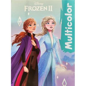 Disney Frozen 2 - kleurboek - 32 pagina's waarvan 17 kleurplaten en met voorbeelden in kleur - wit tekenpapier - knutselen - kleuren - prinsessen - Elsa - Anna - verjaardag - kado - cadeau