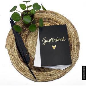 Gastenboek invulkaarten 25 stuks - Bruiloft - Huwelijk - Receptieboek - Invulboek zwart