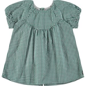 Stains and Stories girls woven dress Meisjes Jurk - EMERALD - Maat 110