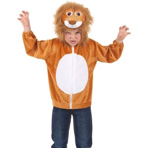 Vest met capuchon leeuw voor kinderen - Verkleedkleding - 92