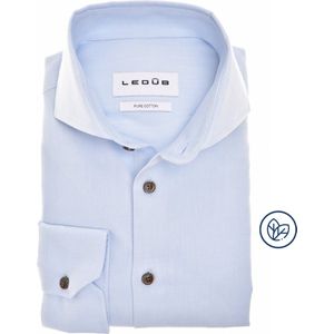Ledûb slimfit two ply lichtblauw