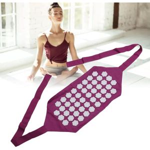 Acupressuurriem Ontspannende Stress Relief Katoenen Stof ABS Bloemvormige Onder- en Bovenrug Brancard Ondersteuning - Acupressuur Massage Mat - Acupressuur Wrap - Acupunctuur Massage Riem - Hoofdband voor Therapie .