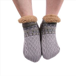 Antislip warme wintersokken - S - maat 35-39 - 24 cm - Verdikt en warm - Herfst- en winterslaapsokken - Losse sokken - Warme sokken voor thuis - Sneeuwsokken - Slaapsokken - Herfst- en winterbenodigdheden - Geschikt voor mannen en vrouwen
