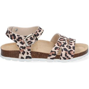 Braqeez Saar Spain Meisjes Sandalen - Print/Beige - Imitatieleer - Gesp