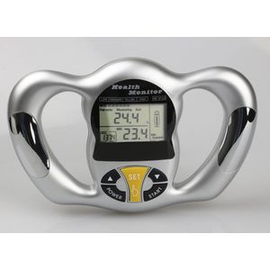 Elektronische handheld vetmeter - Body Fat Meter-Body Fat BMI Analyse - Zilver