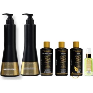 Honey Therapy Brazilicious 100 ml + Organic Gold - Shampoo Diamond - 300 ml + Organic Gold - Conditoner Diamond - 300 ml + Argan oil Gold Organic 30 ml