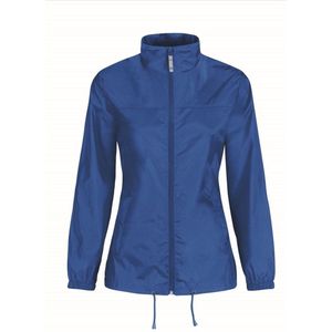 Windjas/regenjas voor dames blauw maat L