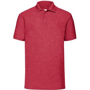 Fruit of the Loom - Classic Pique Polo - Verwassen Rood - XXL