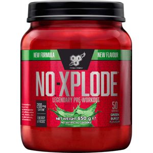 BSN N.O.-Xplode 3.0 Pre Workout - Pre-Workout – Green Burst – 50 doseringen (650 gram)