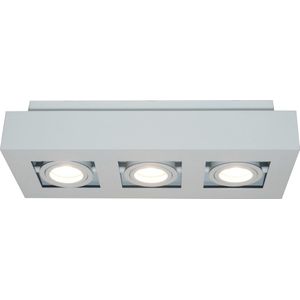Plafondlamp Bosco 3L Wit - 3x GU10 LED 4,8W 2700K 355lm - IP20 - Dimbaar > spots verlichting led wit | opbouwspot led wit | plafondlamp wit | spotje led wit | led lamp wit