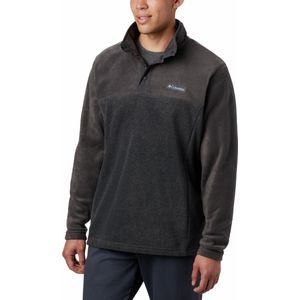 Columbia Steens Mountain™ Half Snap Fleece trui - Fleecetrui met halve rits - Outdoortrui Heren - Grijs - Maat L