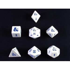 Heavy Metal Icewind Dale 7 RPG Dice Set for Dungeons & Dragons: White