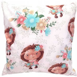 Katoenen Kussensloop 50x50cm - Beren & Bloemen - Nederlands Product