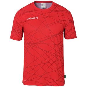 Uhlsport - Prediction T-shirt - Rood - Korte Mouwen - Ademend