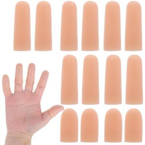 14 stuks siliconen vingerbeschermers - twee maten - duimbescherming voor handzame vingerkraak - vingerartritis - werk sport huishoudelijk