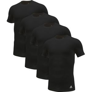 adidas Sportswear Heren onder t-shirts 4 pack Active Flex Cotton 3 Stripes