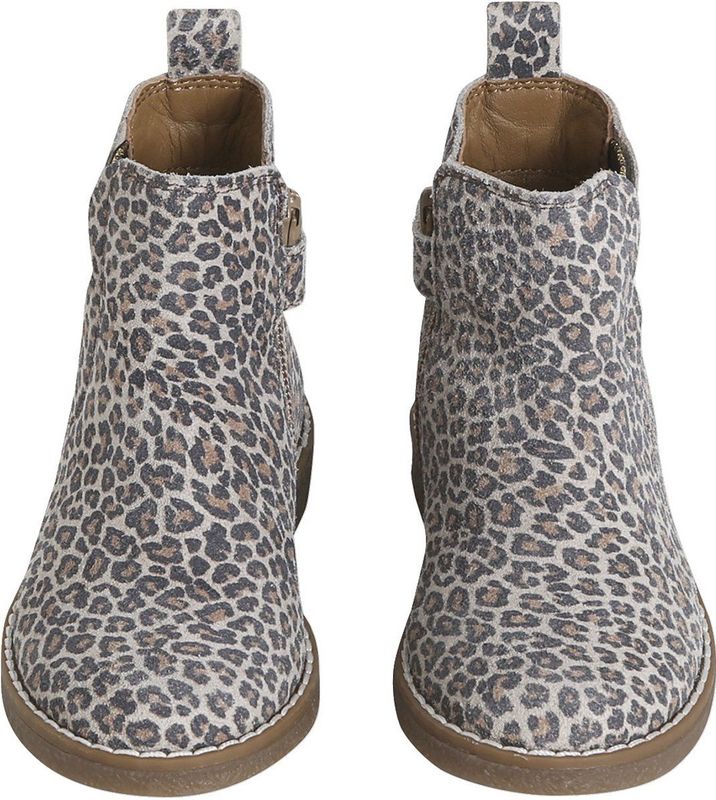 Vertbaudet - Leren Meisjeslaarzen - Geschulpte Randjes - Comfortabel - Ritssluiting