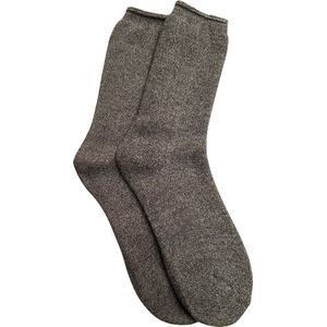 Warmhoudende Fleece Unisex Sokken / Thermo Sokken / Huissokken | Warmte Sok / Socks - Grijs