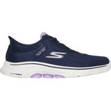 Skechers Go Walk 7 - Valin Dames Instappers - Donkerblauw/Lila - Maat 41