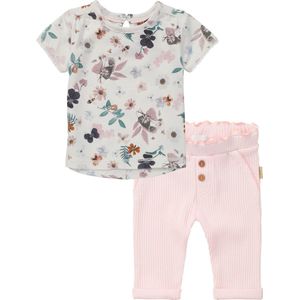 Noppies - Kledingset - 2delig - broek Mascouche roze - shirt KM Minnedose Snow White - Maat 56