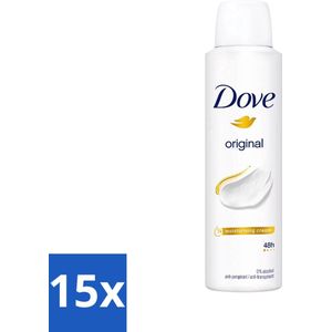 Dove Original - Deospray - Anti-Transpirant - 150 ml - Bulkverpakking - 15 stuks