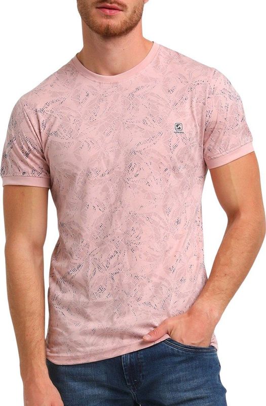Gabbiano - Shirt - Roze - Heren - Regular Fit