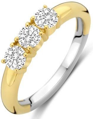 Ti Sento - Milano Damesring - Geelgoud - Zilver 925