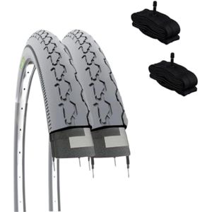 Rolstoelbanden 24 x 1 3/8 (37-540) met Luchtkamers - Grijs