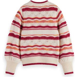 Scotch & Soda - Sweater - Meisjes - Zachte Trui met Meerdere Strepen