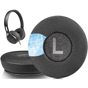Professionele koelende gel oorkussens vervanging voor on-ear koptelefoons - Zwart