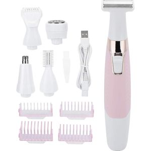 Ladyshave - 5-in-1 - Ladyshave voor Vrouwen - Draadloos - Trimmer Vrouw - Nat en Droog