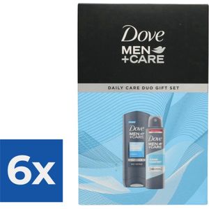 Dove Geschenkset - Men Care Clean Comfort - Duo - Douchegel & Deospray - Voordeelverpakking 6 stuks