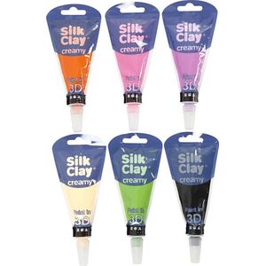 Silk Clay® Creamy , kleuren assorti, 6x35ml