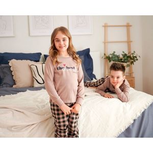 Doctor Nap Katoenen Matching Familie Gezin Pyama Jongens & Meisjes Unisex Lange Mouw Lange Broek Kerst Winter Better PDU.5218 110/116