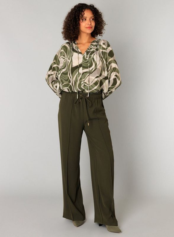 YEST - Cassia Bottoms - Army Green - Pantalon