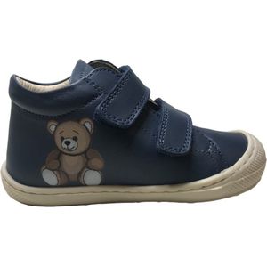 Naturino - Cocoon Bear - Mt 20 - velcro's bumper lederen sneakers - beer - blauw
