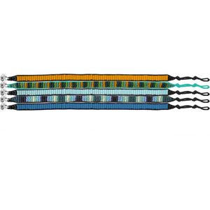 Colori 4 SET003 Ibiza Style Armbanden - 20 cm - Oranje / Blauw / Groen